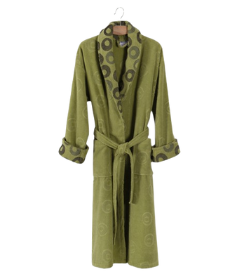 Фото Махровый халат с капюшоном Shamrock 100% Хлопок Arion Зеленый