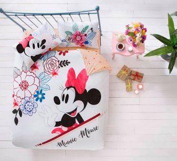Фото Комплект постельного белья TAC ранфорс Disney Minnie Mouse Watercolor