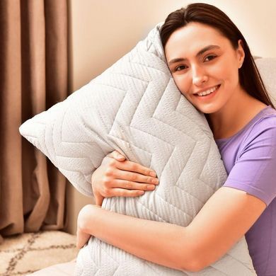 Фото Классическая подушка на молнии Ideia Nordic Comfort Plus Серая