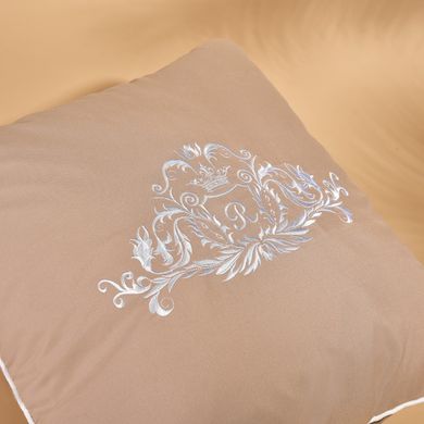 Фото Декоративная подушка с вышивкой Ideia Modern Бежевая