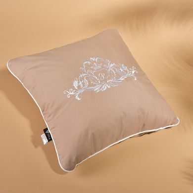 Фото Декоративна подушка з вишивкою Ideia Modern Бежева