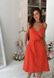 Фото №3 з 5 товару Жіноча бавовняна сукня на запах Прованс Корал
