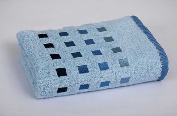 Фото Махровое полотенце Maisonette 100% Хлопок 450г Petek Голубое