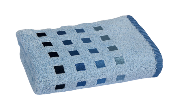 Фото Махровое полотенце Maisonette 100% Хлопок 450г Petek Голубое
