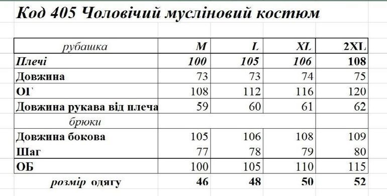 Фото Мужская пижама с Муслина с кантом на пуговицах Штани + Кофта Джинс 405