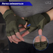 Фото №7 з 11 товару Тактичні рукавиці короткопалі UAD Prometey Койот відкриті без пальців байкерські