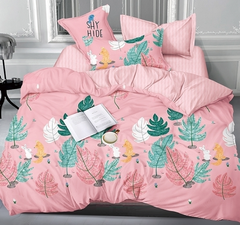 Фото Комплект постельного белья ТМ TAG Сатин Pink Forest Розовый Лес