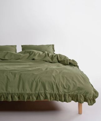 Фото Комплект постільної білизни Limasso Stonewashed Варена Бавовна Sicilia Capulet Olive хм41622