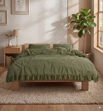Фото Комплект постільної білизни Limasso Stonewashed Варена Бавовна Sicilia Capulet Olive хм41622