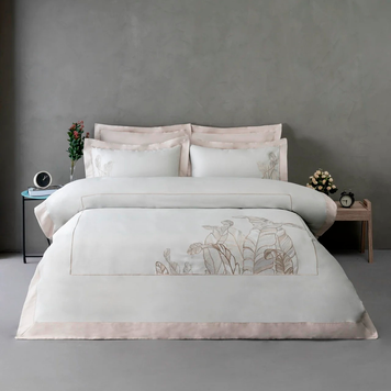 Фото Комплект постільної білизни з вишивкою Dantela Vita Satin Digital Feel М'ята 41476