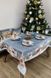 Фото №1 з 4 товару Скатертина новорічна гобеленова  Прованс Блакитне Сяйво