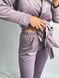 Фото №3 з 8 товару Жіночий Королівський домашній костюм Шаль Штани + Халат Ліловий 065/21 ліловий бк