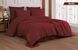 Фото №1 з 3 товару Комплект постільної білизни Cotton Shine Stripe Satin Bordo хм40041