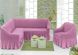 Фото №5 из 6 товара Чехол для углового дивана + кресло с юбкой Turkey № 10 Розовая Пудра