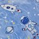 Фото №4 з 4 товару Стьобане покривало з наволочкою Karaca Home Astronot Lacivert Блакитне