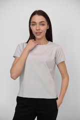 Фото Базова жіноча футболка 100% Бавовна Сіра 049/21 сірий