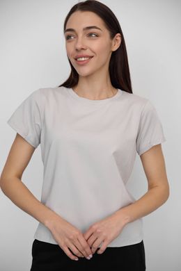 Фото Базова жіноча футболка 100% Бавовна Сіра 049/21 сірий