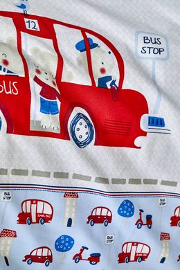 Фото Постельное белье для младенцев Karaca Home School Bus Mavi Ранфорс