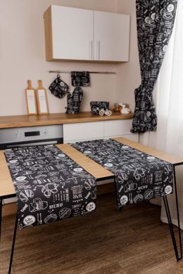 Фото Прямоугольная хлопковая скатерть Breakfast Black