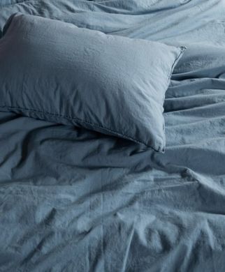 Фото Комплект постельного белья Limasso Stonewashed Вареный Хлопок Akdeniz Mavisi