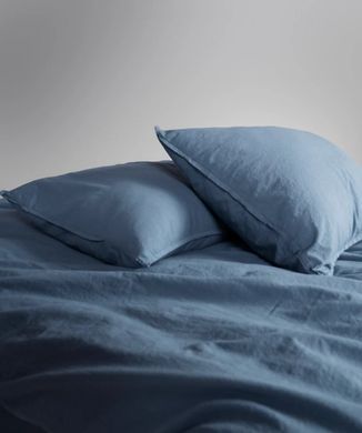 Фото Комплект постельного белья Limasso Stonewashed Вареный Хлопок Akdeniz Mavisi