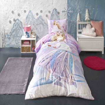 Фото Комплект постельного белья TAC Disney Frozen Breezy 100% Хлопок Ранфорс