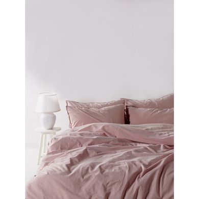 Фото Однотонна постільна білизна Варена Бавовна SoundSleep Stonewash Adriatic Рожева pastel pink