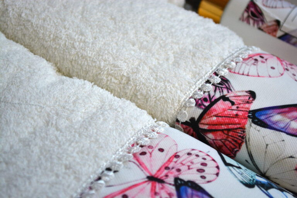 Фото Набір з 3-х махрових рушників La Maison 100% Бавовна Aster Метелики