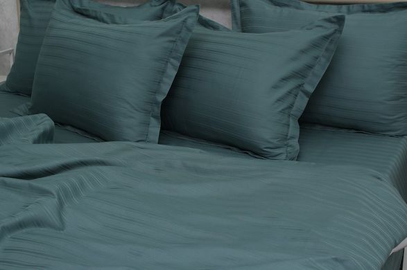 Фото Комплект постельного белья ТМ Tag Multistripe 100% Хлопок Изумруд MST-11