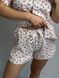 Фото №5 из 7 товара Женская муслиновая пижама Шорты и Рубашка Вишни