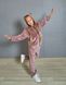 Фото №2 из 11 товара Дитячий спортивный велюровый костюм на молнии с капюшоном Капучино 300
