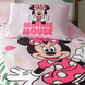 Фото №2 з 2 товару Комплект постільної білизни з піке TAC Disney Minnie Mause Golden простирадло на резинці p-60304722