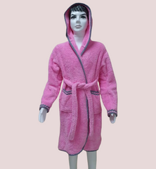 Фото Детский махровый халат c капюшоном Welsoft Zeron Светло-розовый