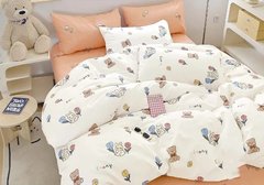 Фото Комплект белья в детскую кроватку Viluta Сатин Твил № 688 простынь на резинке