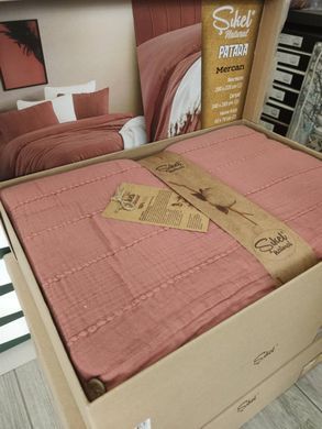 Фото Однотонное постельное белье 100% Хлопок Sikel Muslin Patara Mercan