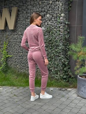 Фото Жіночий спортивний велюровий костюм V.Velika Рожева Пудра
