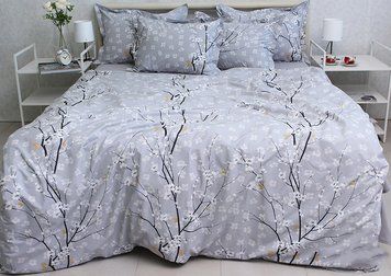 Фото Постельное белье Turkish Cotton 100% Хлопок Sakura Gray