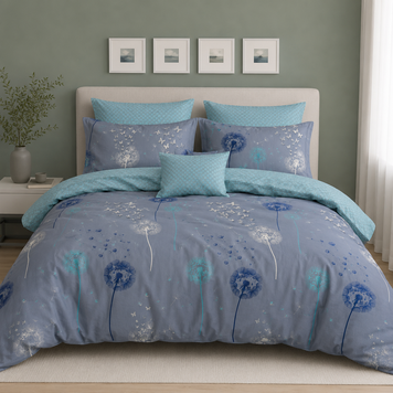 Фото Комплект постільної білизни Blue Dandelion 100% Бавовна Бязь Люкс Мерехтіння 100253 Селена Selena Мерцание