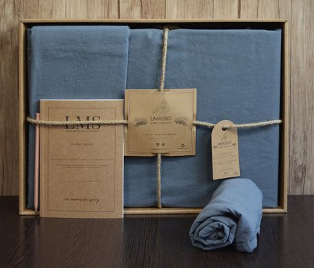 Фото Комплект постельного белья Limasso Stonewashed Вареный Хлопок Ранфорс Natural Grey