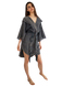 Фото №1 з 8 товару Жіночий бавовняний халат 100% Бавовна Buldans Misk Antrasit Темно-сірий
