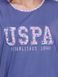 Фото №4 з 4 товару Домашній бавовняний комплект-піжама U.S. Polo Assn 15601 Футболка + Штанці Синій