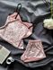 Фото №8 з 11 товару Жіноча велюрова піжама з мереживом Шорти + Майка Рожева 022/21 Рожевий