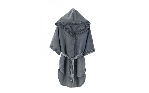 Фото Жіночий бавовняний халат 100% Бавовна Buldans Misk Antrasit Темно-сірий