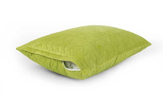 Фото Велюровый чехол на подушку Руно Velour Green banana