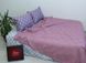 Фото №1 из 3 товара Комплект постельного белья ТМ Tag Pea Pike Points с Вафельным Пике Розовый NP-19