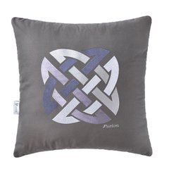 Фото Декоративная подушка с вышивкой Ideia Rain Fusion Серая