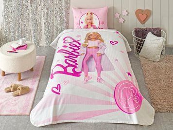 Фото Комплект постільної білизни з піке TAC Disney Barbie Light p-60317616