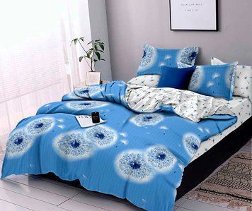 Фото Комплект постільної білизни Одуванчик Blue 2 Selena Бязь Люкс 100830 100830П