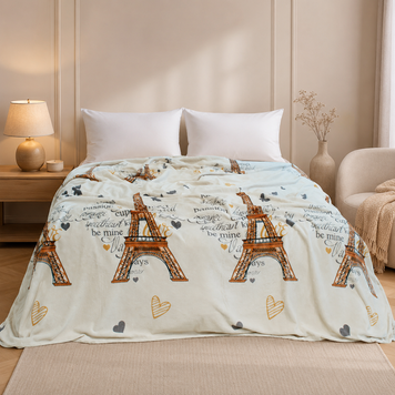 Фото Плед Wellsoft флісовий ТМ Tag Paris Люблю Париж ALM-5734 PledVL-140
