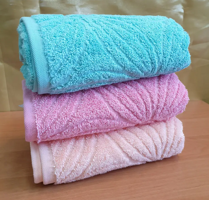 Фото Набір з 3-х махрових рушників 100% Бавовна 690 г Microcotton Rose Microcotton YOL Noktali 20061 20056